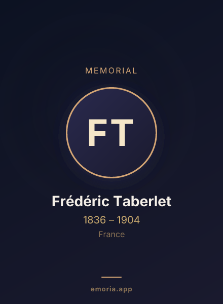 Memorial portrait of Frédéric Taberlet
