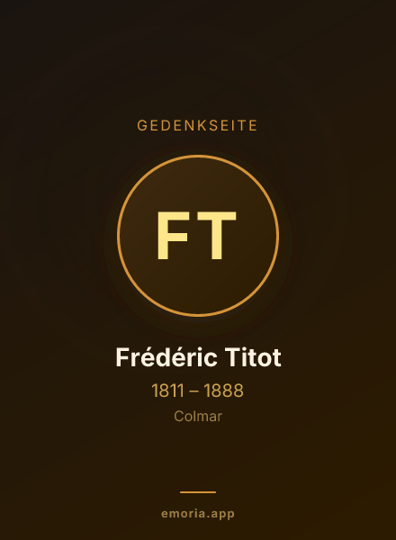 Gedenkportrait von Frédéric Titot