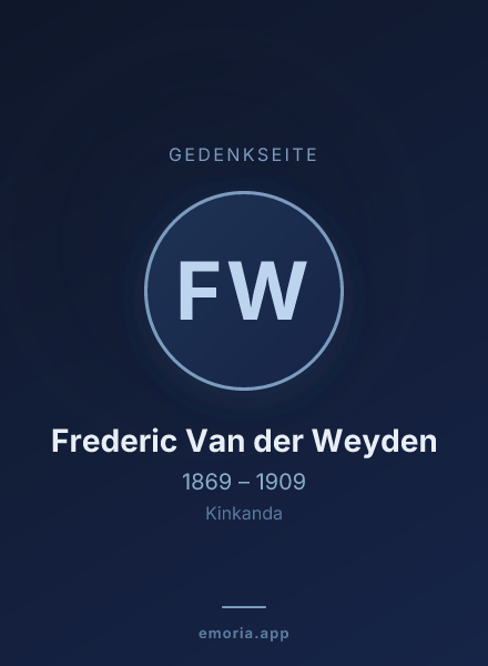 Gedenkportrait von Frederic Van der Weyden