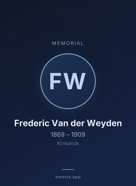 Memorial portrait of Frederic Van der Weyden