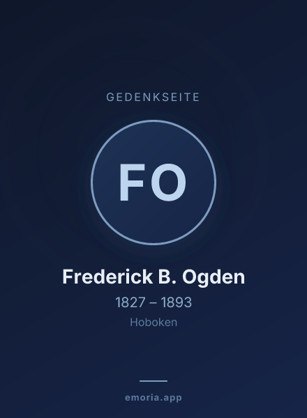 Gedenkportrait von Frederick B. Ogden
