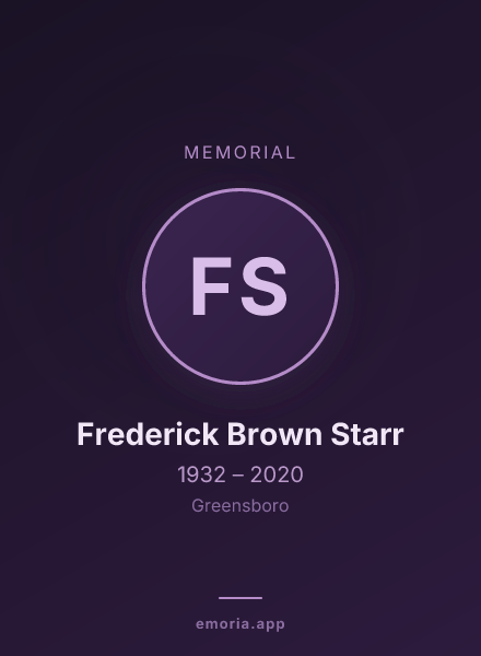 Memorial portrait of Frederick Brown Starr