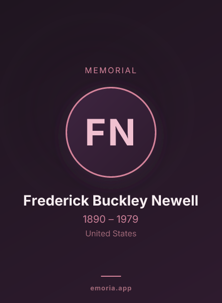 Memorial portrait of Frederick Buckley Newell