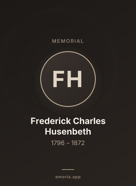 Memorial portrait of Frederick Charles Husenbeth