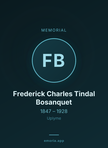 Memorial portrait of Frederick Charles Tindal Bosanquet
