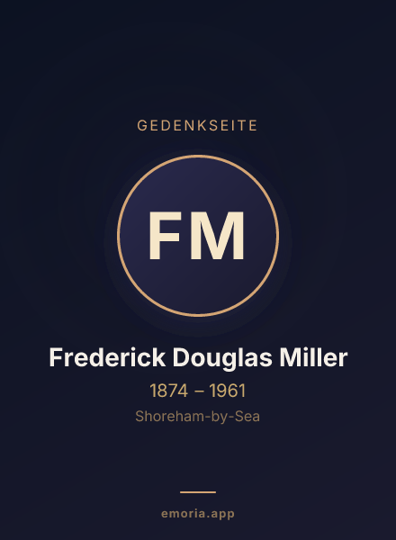 Gedenkportrait von Frederick Douglas Miller