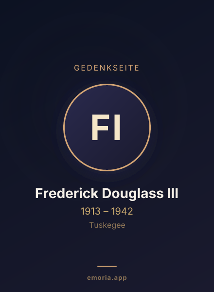 Gedenkportrait von Frederick Douglass III