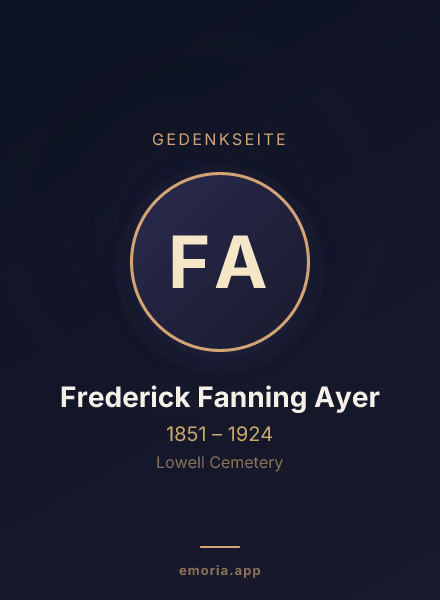 Gedenkportrait von Frederick Fanning Ayer