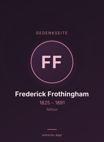 Gedenkportrait von Frederick Frothingham