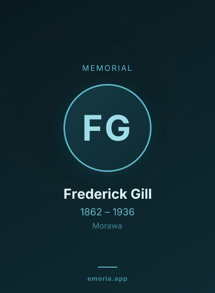 Memorial portrait of Frederick Gill