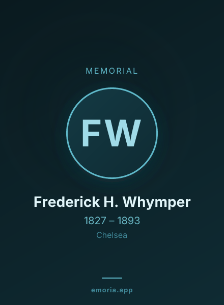 Memorial portrait of Frederick H. Whymper