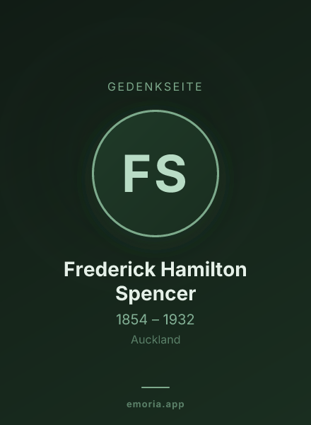 Gedenkportrait von Frederick Hamilton Spencer