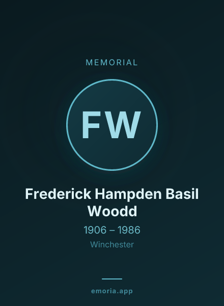 Memorial portrait of Frederick Hampden Basil Woodd