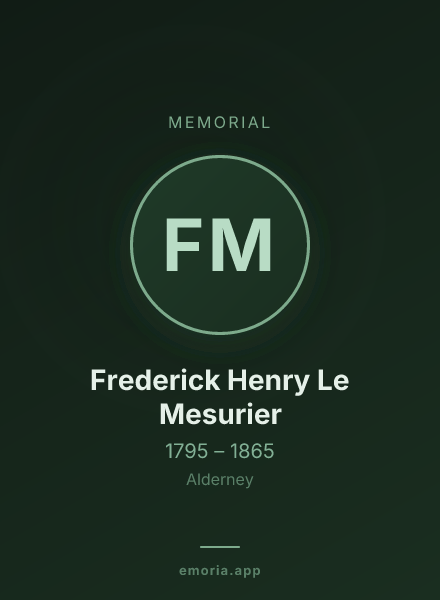 Memorial portrait of Frederick Henry Le Mesurier