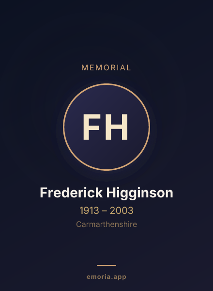 Memorial portrait of Frederick Higginson