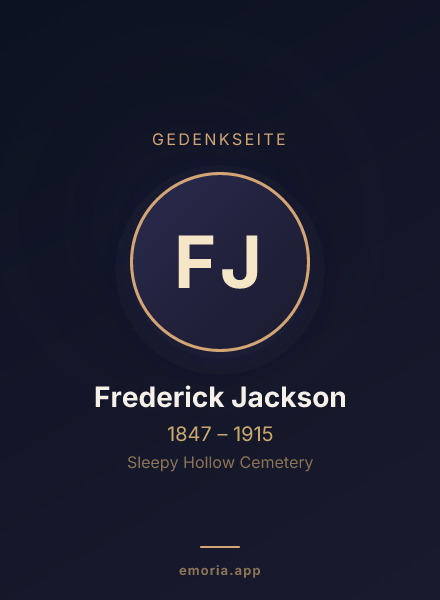 Gedenkportrait von Frederick Jackson