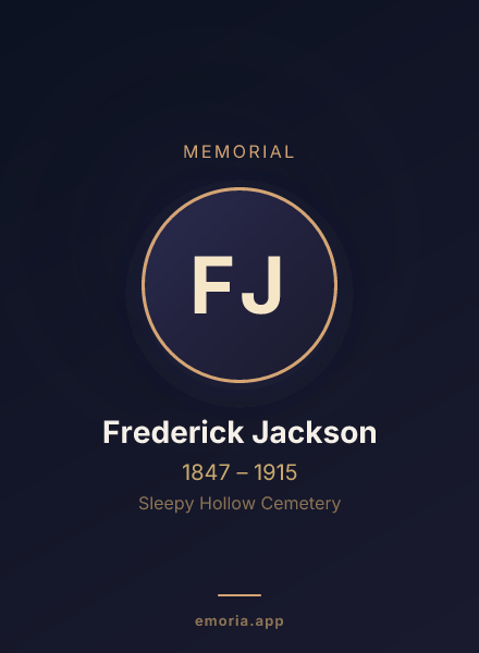 Memorial portrait of Frederick Jackson