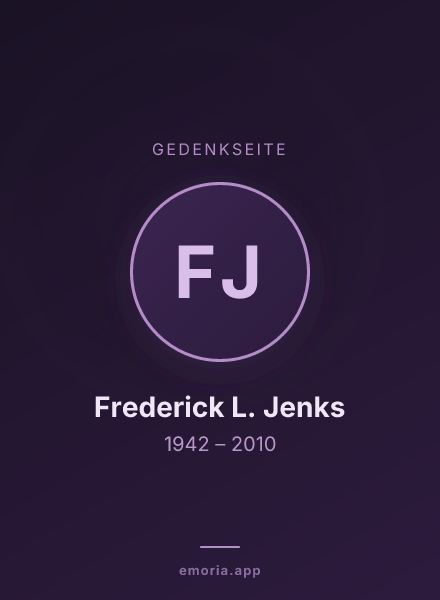 Gedenkportrait von Frederick L. Jenks