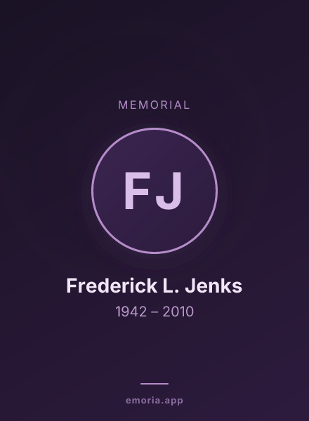 Memorial portrait of Frederick L. Jenks