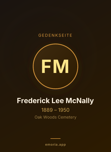 Gedenkportrait von Frederick Lee McNally