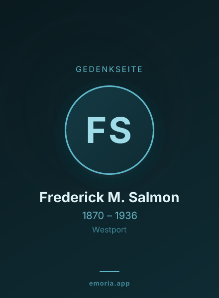 Gedenkportrait von Frederick M. Salmon