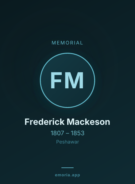 Memorial portrait of Frederick Mackeson