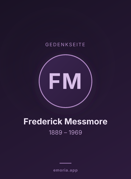 Gedenkportrait von Frederick Messmore