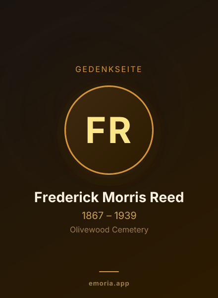 Gedenkportrait von Frederick Morris Reed
