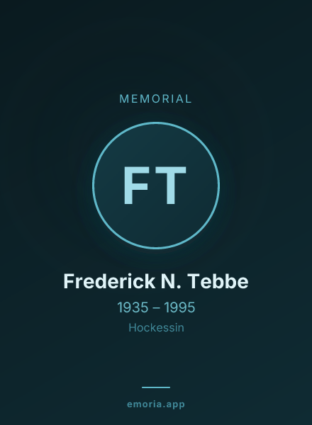 Memorial portrait of Frederick N. Tebbe