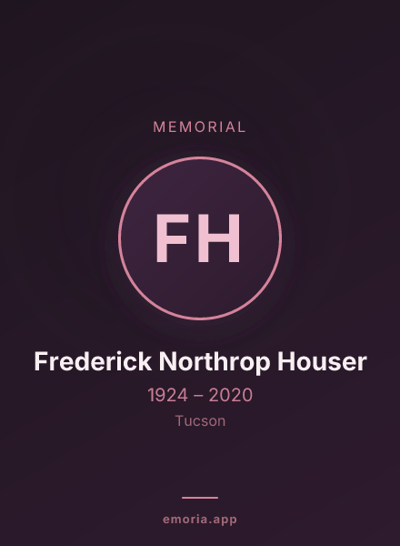 Memorial portrait of Frederick Northrop Houser