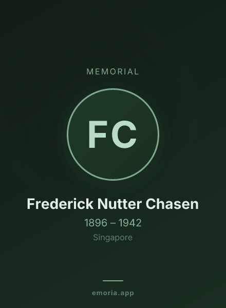 Memorial portrait of Frederick Nutter Chasen
