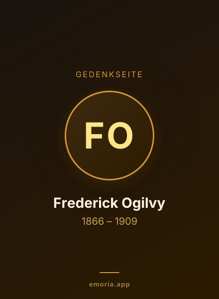 Gedenkportrait von Frederick Ogilvy