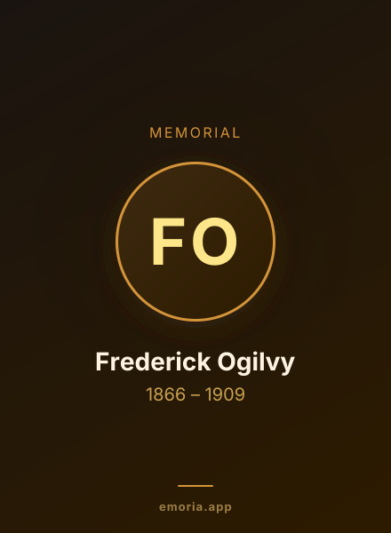 Memorial portrait of Frederick Ogilvy