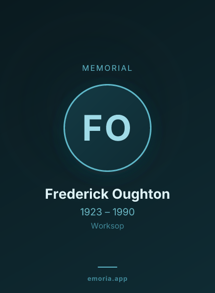 Memorial portrait of Frederick Oughton