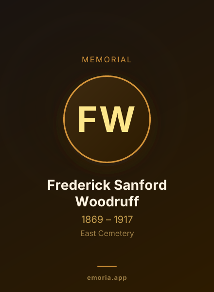 Memorial portrait of Frederick Sanford Woodruff