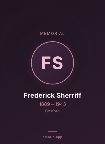 Memorial portrait of Frederick Sherriff