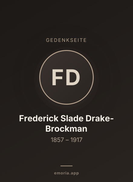 Gedenkportrait von Frederick Slade Drake-Brockman
