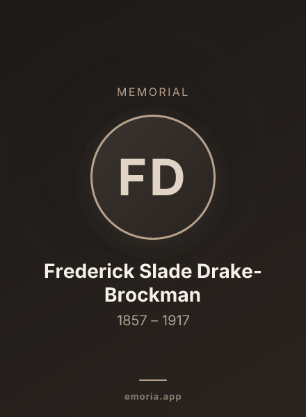 Memorial portrait of Frederick Slade Drake-Brockman