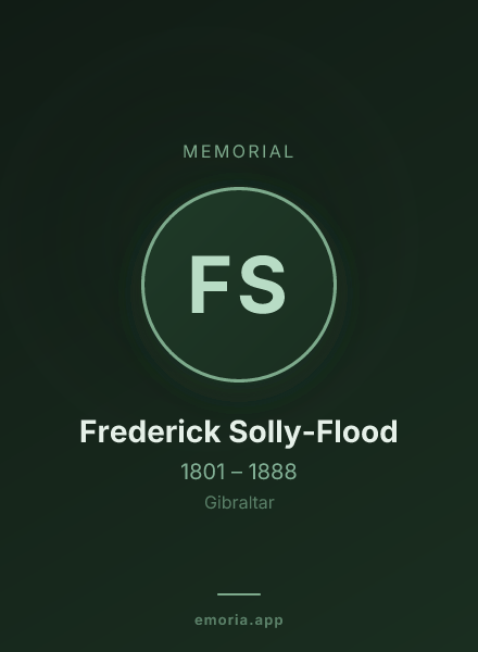 Memorial portrait of Frederick Solly-Flood