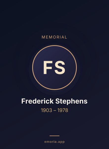 Memorial portrait of Frederick Stephens