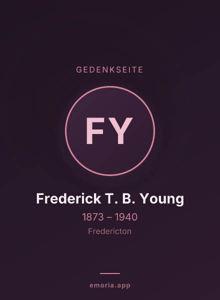 Gedenkportrait von Frederick T. B. Young