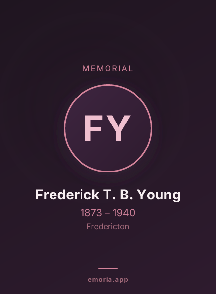 Memorial portrait of Frederick T. B. Young