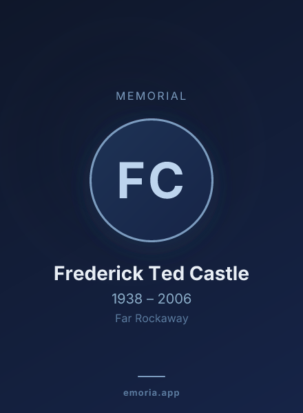 Memorial portrait of Frederick Ted Castle