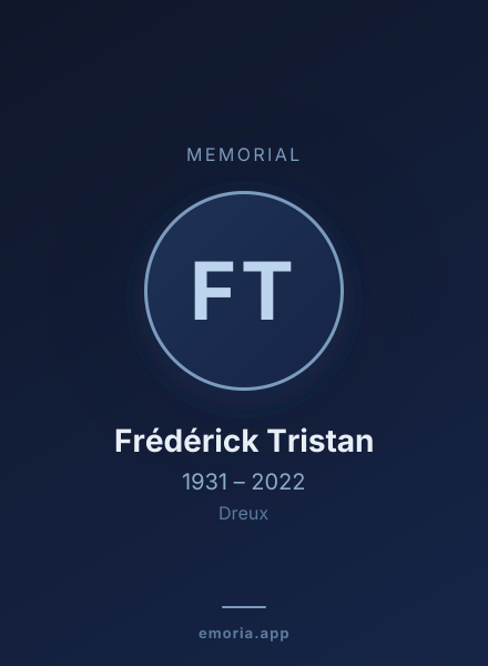 Memorial portrait of Frédérick Tristan
