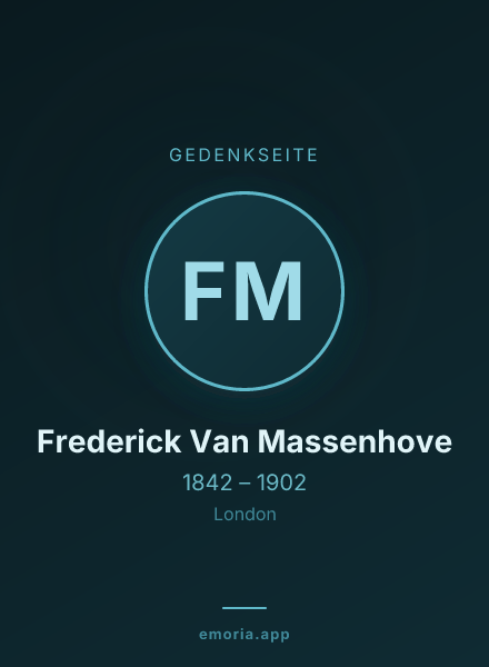 Gedenkportrait von Frederick Van Massenhove