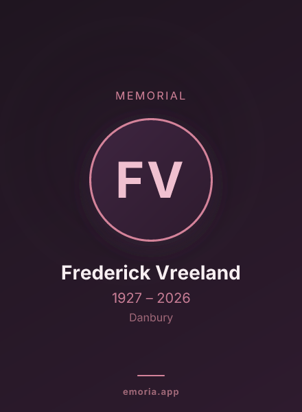 Memorial portrait of Frederick Vreeland