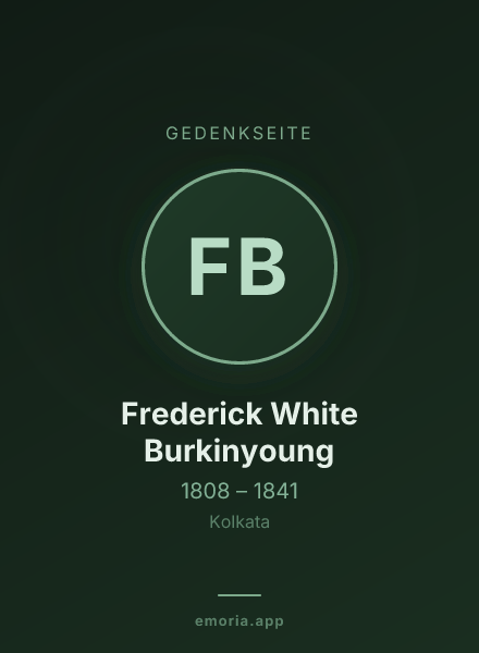 Gedenkportrait von Frederick White Burkinyoung