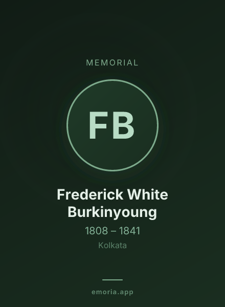 Memorial portrait of Frederick White Burkinyoung