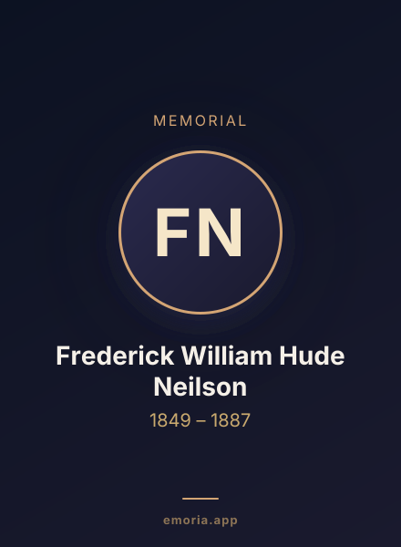 Memorial portrait of Frederick William Hude Neilson