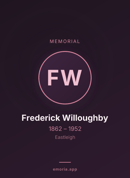 Memorial portrait of Frederick Willoughby